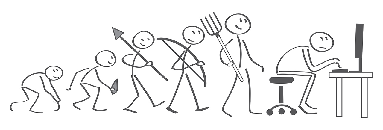 Evolution - from the Stone Age to modern