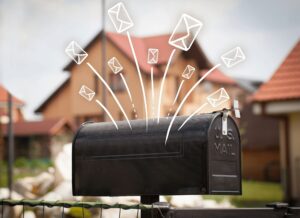 Mailbox bursting with mail